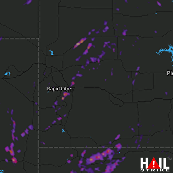 Hail Map Black Hawk, SD 09-21-2019