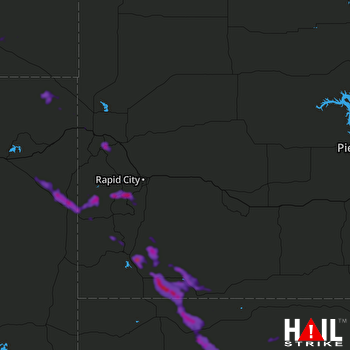 Hail Map Lead, SD 06-15-2021