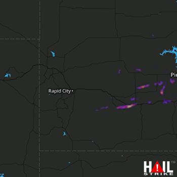 Hail Map RAPID CITY 10-10-2021