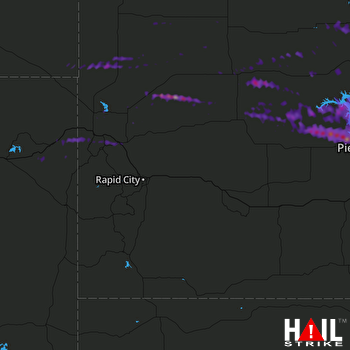 Hail Map Pierre, SD 06-22-2017