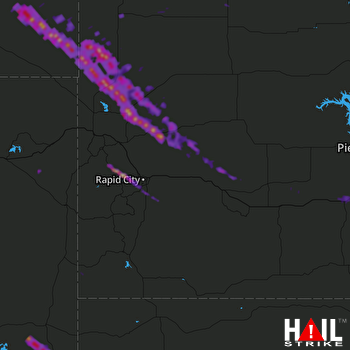 Hail Map Newell, SD 07-19-2017