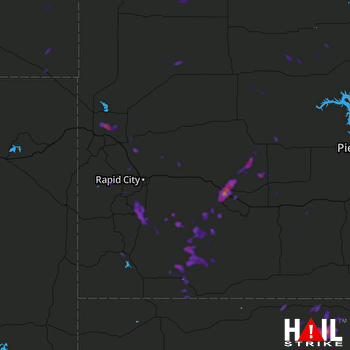 Hail Map Hemingford, NE 08-09-2017