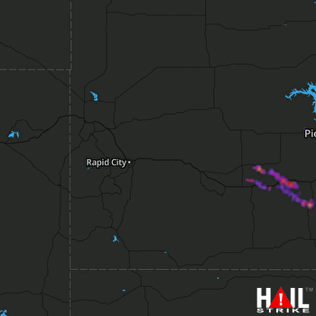 Hail Map RAPID CITY 08-13-2017