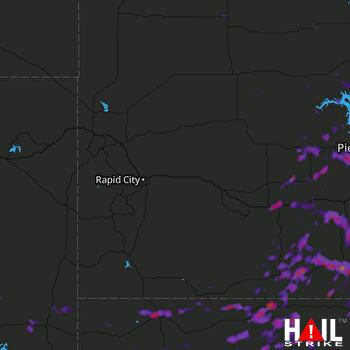 Hail Map Chadron, NE 08-16-2017