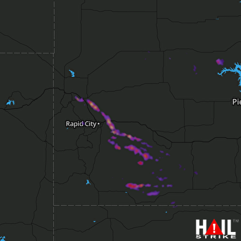 Hail Map Box Elder, SD 09-09-2017