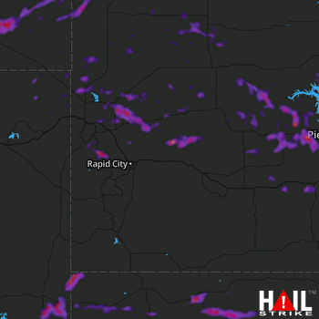 Hail Map Gordon, NE 06-08-2018