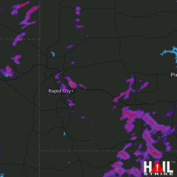 Hail Map Black Hawk, SD 06-09-2018