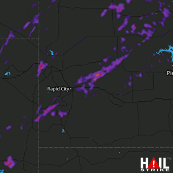 Hail Map Box Elder, SD 07-04-2018
