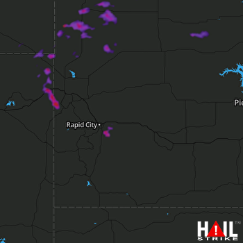 Hail Map Buffalo, SD 07-15-2018