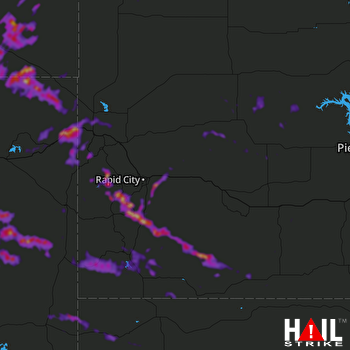 Hail Map Hill City, SD 07-18-2018