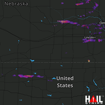 Hail Map Madison, NE 08-24-2018