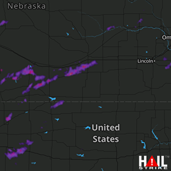 Hail Map Omaha, NE 09-01-2018