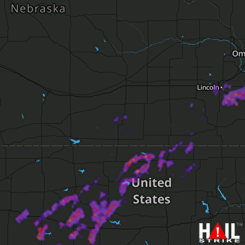 Hail Map Hays, KS 09-02-2018