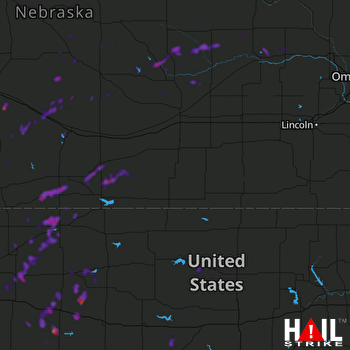 Hail Map HASTINGS 09-05-2018