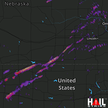 Hail Map Seward, NE 09-21-2018
