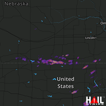 Hail Map Herington, KS 03-28-2019