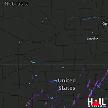 Hail Map Salina, KS 05-22-2019