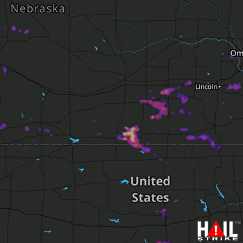 Hail Map Fairbury, NE 06-15-2019
