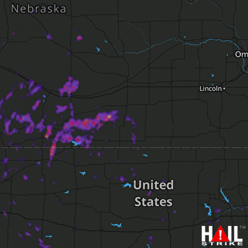 Hail Map Cozad, NE 07-09-2019