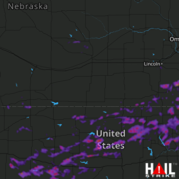Hail Map Hays, KS 08-17-2019