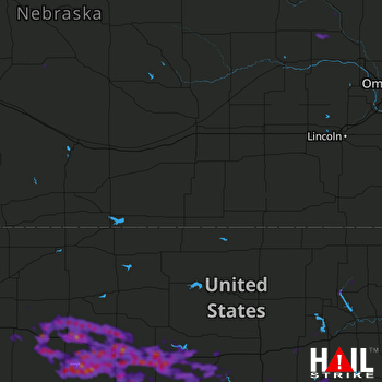 Hail Map Hays, KS 08-18-2019