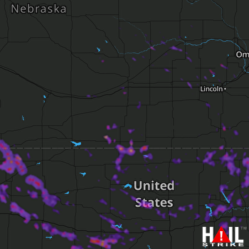 Hail Map Beatrice, NE 08-30-2019