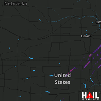 Hail Map Concordia, KS 10-01-2019