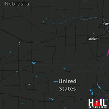 Hail Map Alma, KS 10-21-2019
