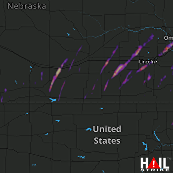 Hail Map Kearney, NE 03-20-2020