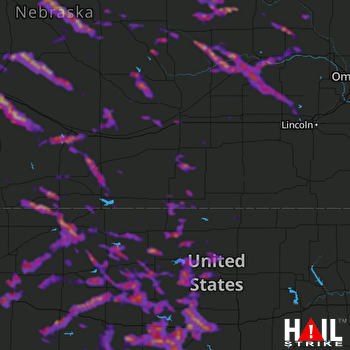 Hail Map North Platte, NE 06-21-2020