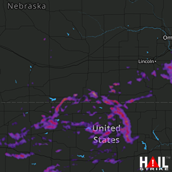 Hail Map Crete, NE 06-27-2020