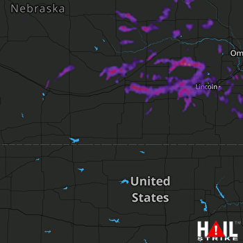 Hail Map Norfolk, NE 07-01-2020