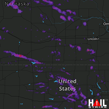 Hail Map Abilene, KS 07-09-2020