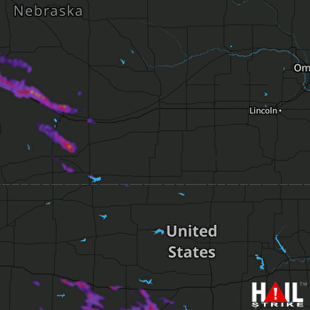 Hail Map Lexington, NE 07-10-2020