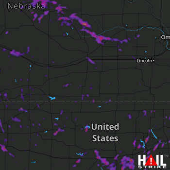 Hail Map Salina, KS 07-21-2020