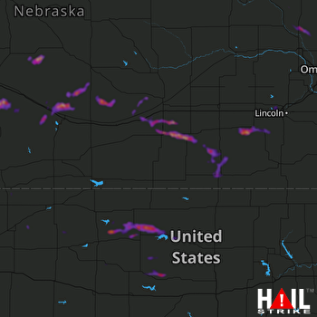 Hail Map Norfolk, NE 08-06-2020