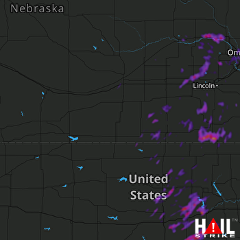 Hail Map Salina, KS 08-09-2020