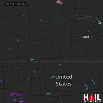 Hail Map HASTINGS 08-12-2020