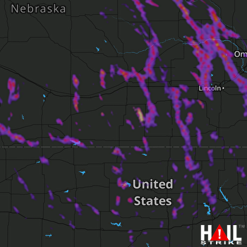 Hail Map Grand Island, NE 08-17-2020