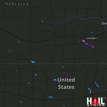 Hail Map Crete, NE 05-05-2021