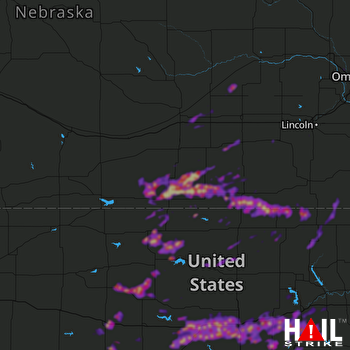 Hail Map Salina, KS 05-09-2021