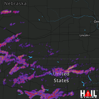 Hail Map Salina, KS 05-27-2021