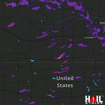 Hail Map Norfolk, NE 06-24-2021