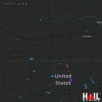 Hail Map Scandia, KS 07-16-2021