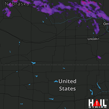 Hail Map Fremont, NE 07-31-2021