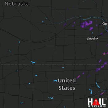 Hail Map Clyde, KS 10-24-2021