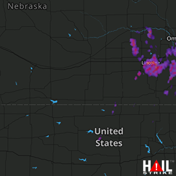 Hail Map Lincoln, NE 06-12-2017
