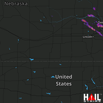 Hail Map Gretna, NE 07-01-2017