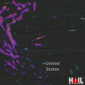 Hail Map North Platte, NE 07-03-2017