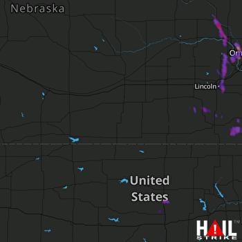 Hail Map Fremont, NE 07-04-2017